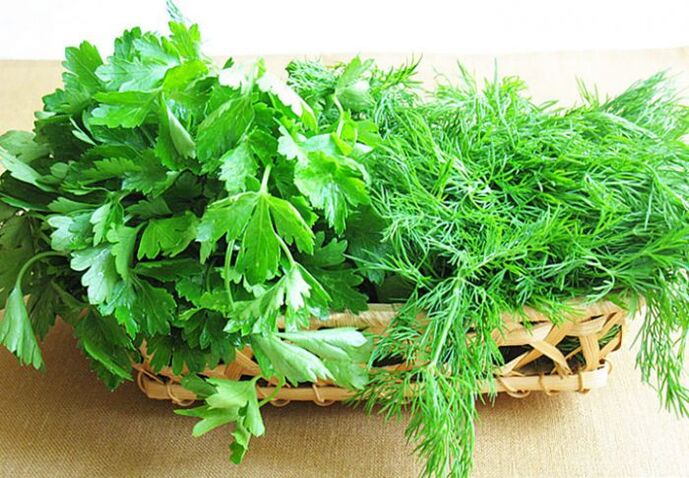 parsley and dill for effect